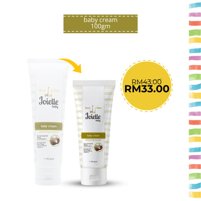 Joielle As-Is Baby Cream with Extra Virgin Coconut Oil Special Edition (Same Quality & Volume)- 100gram