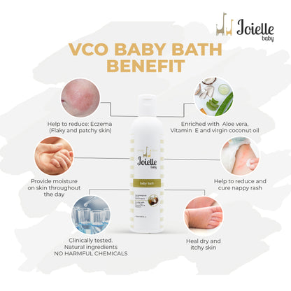 Baby Bath With Extra Virgin Coconut Oil (VCO) Special Edition (Dry & Eczema Prone Skin)
