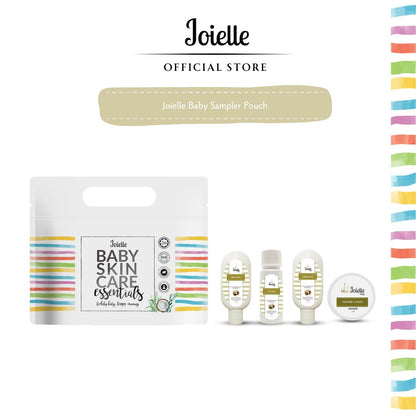 Joielle Sampler Pouch with VCO Cream 15g, VCO Bath 15ml, VCO Lotion 15ml, Wonder Cream 5g